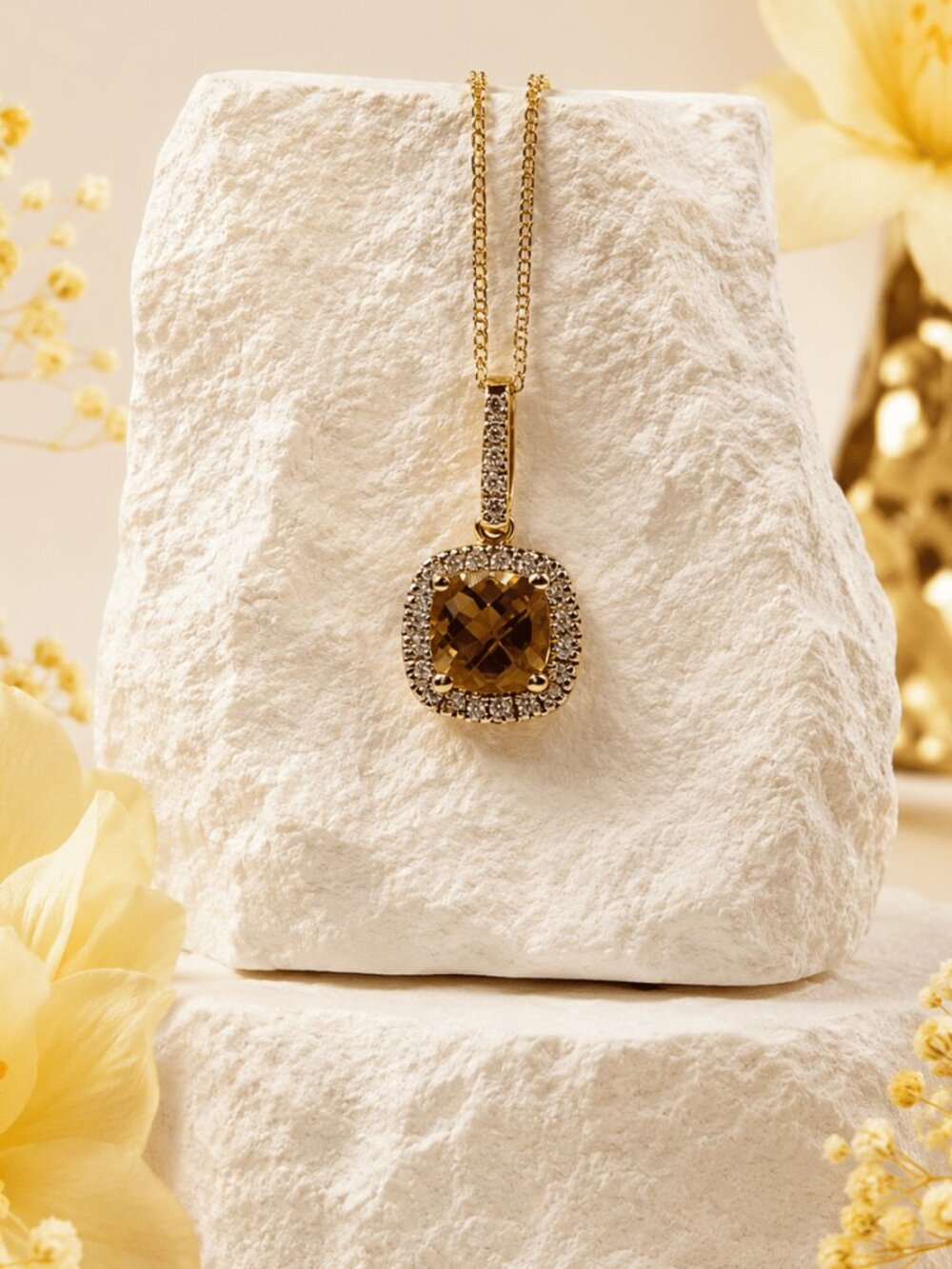 Sunbeam Diamond Necklace